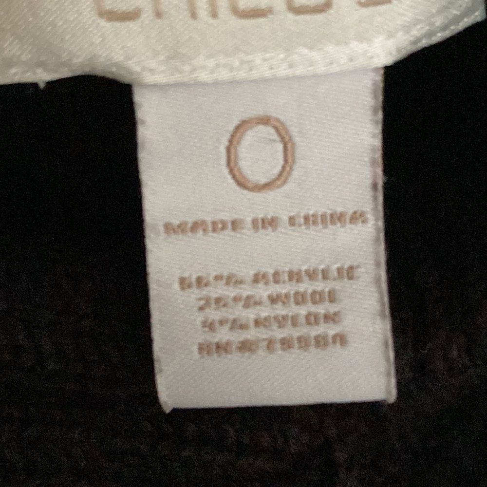 Chicos Womens Black Snap Front Cardigan Sweater Textured Knit - Picture 4 of 6